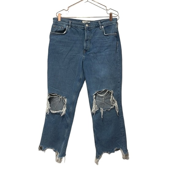 We The Free Maggie straight leg chewed hem. Plus size. - Picture 5 of 10